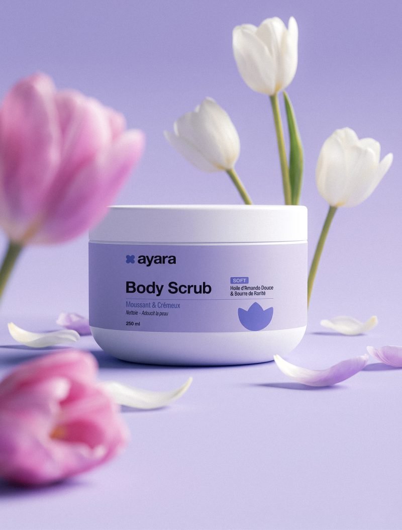 Gommage corporel Ayara Soft en mise en scène