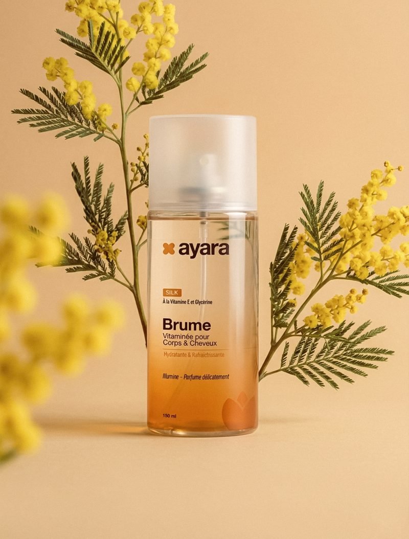 Brume corporelle Ayara Silk en mise en scène