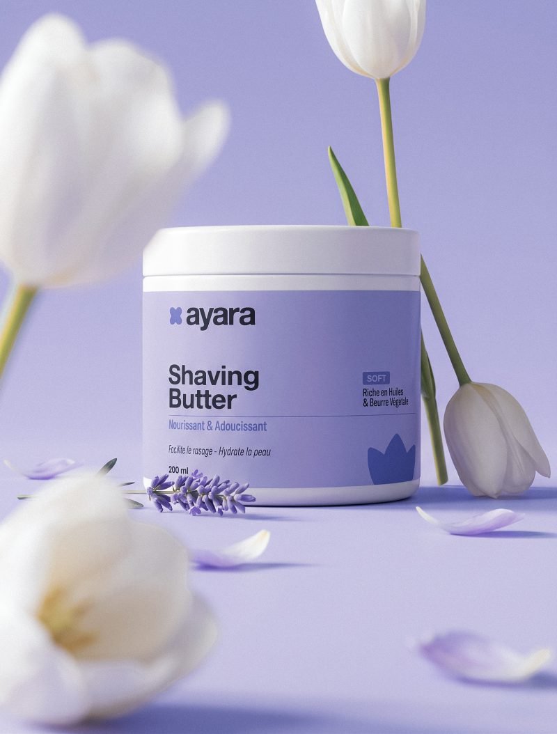 Beurre à raser Ayara Soft en mise en scène